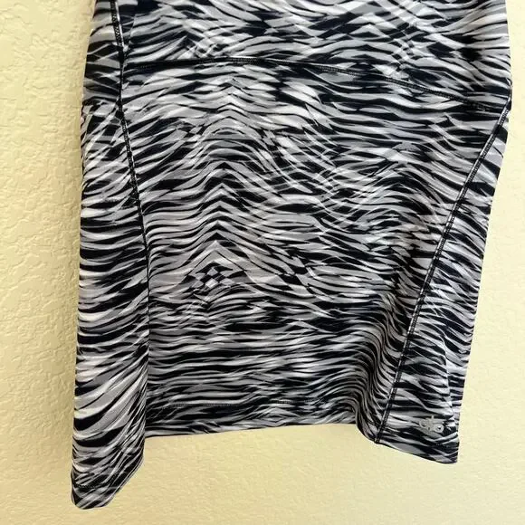 Alo Yoga Strappy Racerback Tank Top Black White Print Size Large - Picture 7 of 11